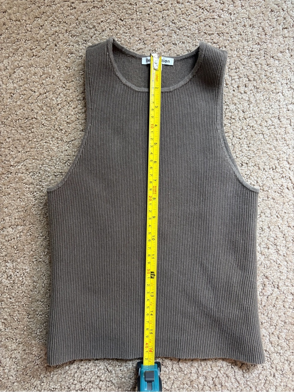 Reformation Ribbed Tank Top - Picture 4 of 6